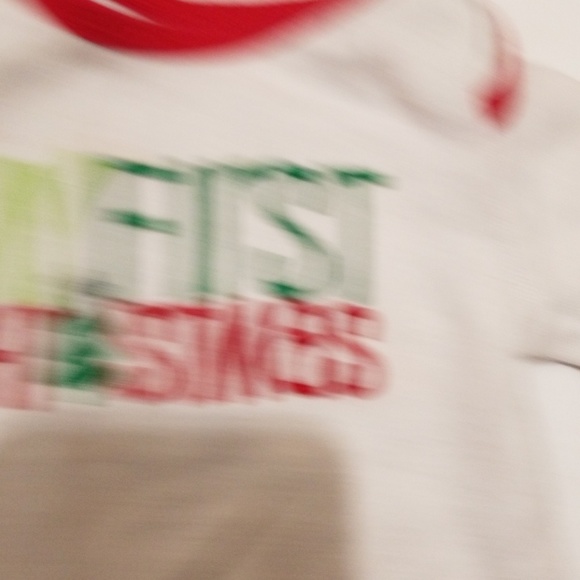 6 month MY FIRST CHRISTMAS one piece snap crotch - Picture 2 of 4